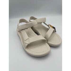 Teva Size 7 Women's Hurricane Drift Sandals Flip Flops in Birch White Shoes